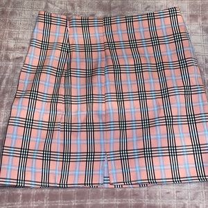 Plaid Mini Skirt